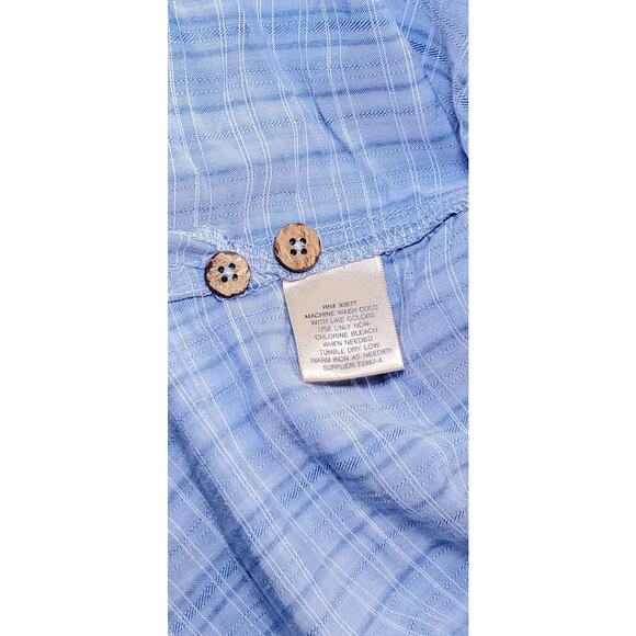 Island Shores Sz XXL Men's Short Sleeve Button Up Hawaiian Shirt Blue Pocket C24 - Picture 5 of 7